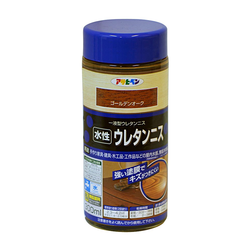 Asahipen Water-Based Urethane Varnish 300ml Golden Oak