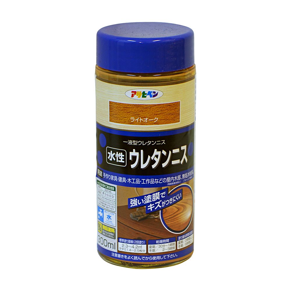 Asahipen Water-Based Urethane Varnish 300ml Light Oak