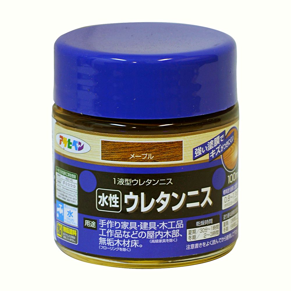 Asahipen Water-Based Urethane Varnish 100ml Maple