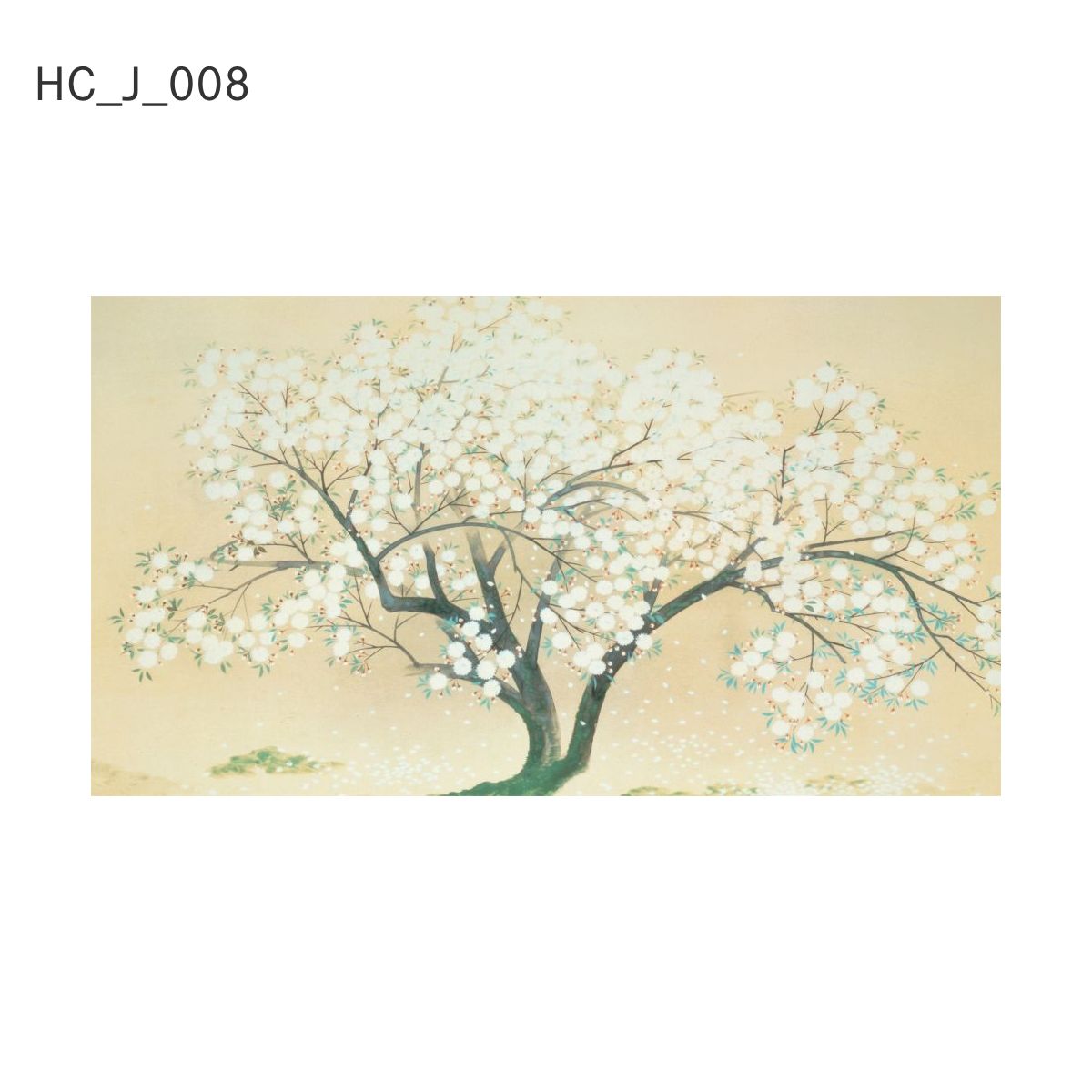 貼ってはがせる壁紙シート アートシリーズ 和の巨匠たち 日本の名画 HC_J_008 小林古径 清姫 入相桜 シールタイプ 幅約120cm×高さ約66cm 1枚入り アサヒペン