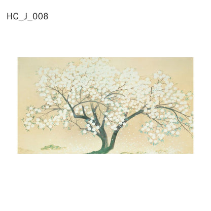 貼ってはがせる壁紙シート アートシリーズ 和の巨匠たち 日本の名画 HC_J_008 小林古径 清姫 入相桜 シールタイプ 幅約120cm×高さ約66cm 1枚入り アサヒペン