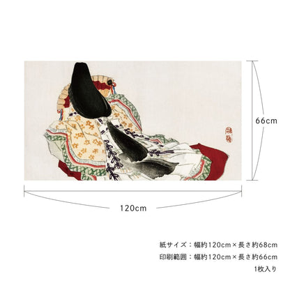 貼ってはがせる壁紙シート アートシリーズ 和の巨匠たち 日本の名画 HC_J_011 幸野楳嶺 源氏物語 若紫 シールタイプ 幅約120cm×高さ約66cm 1枚入り アサヒペン