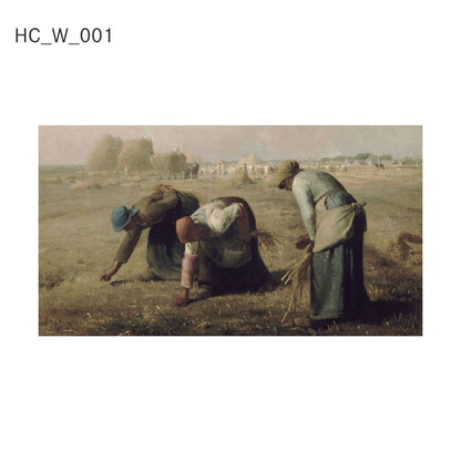 貼ってはがせる壁紙シート アートシリーズ 西洋の巨匠たち 世界の名画 HC_W_001 ミレー 落穂拾い シールタイプ 幅約120cm×高さ約66cm 1枚入り アサヒペン