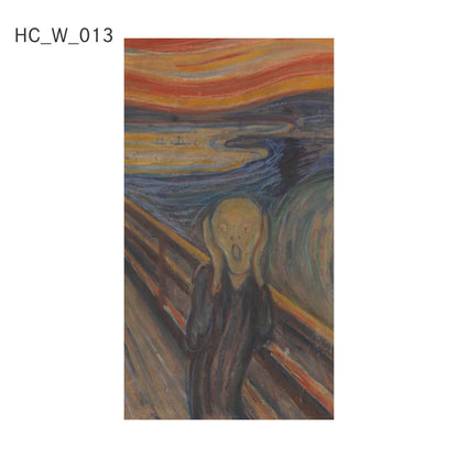 Asahipen Peel-and-Stick Wallpaper Sheet, Art Series: Western Masters, World Masterpieces, HC_W_013, Munch's The Scream, Sticker Type, Approx. 66cm Wide x 120cm High, 1 Sheet