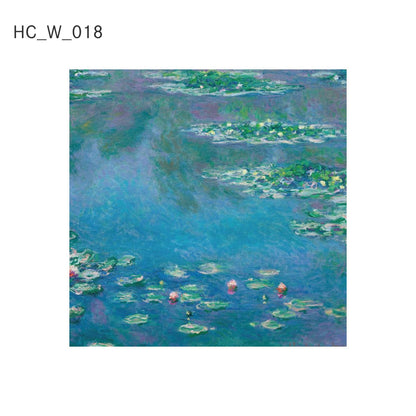 貼ってはがせる壁紙シート アートシリーズ 西洋の巨匠たち 世界の名画 HC_W_018 モネ 睡蓮 シールタイプ 幅約66cm×高さ約66cm 1枚入り アサヒペン