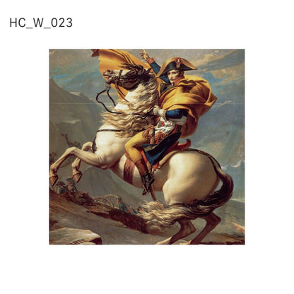 貼ってはがせる壁紙シート アートシリーズ 西洋の巨匠たち 世界の名画 HC_W_023 ダヴィッド サン＝ベルナール峠を越えるボナパルト シールタイプ 幅約66cm×高さ約66cm 1枚入り アサヒペン