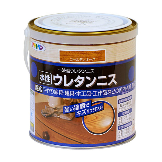 Asahipen Water-Based Urethane Varnish 0.7L Golden Oak