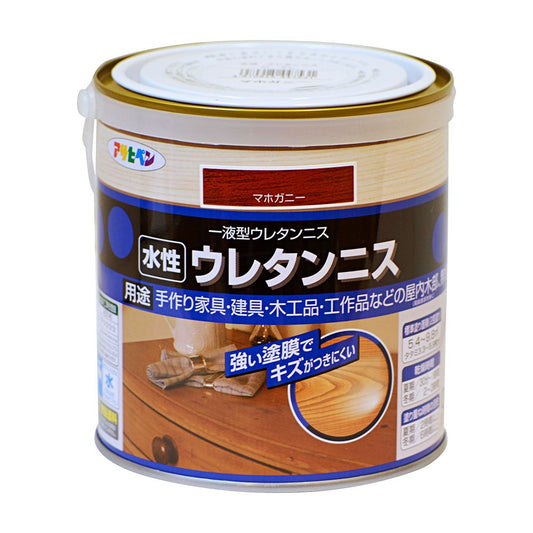 Asahipen Water-Based Urethane Varnish 0.7L Mahogany