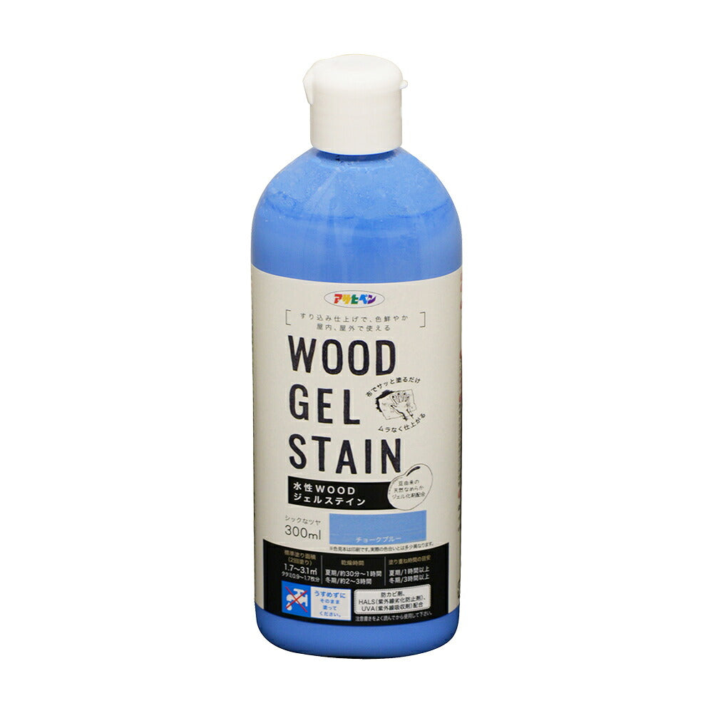 Asahipen Water-Based WOOD Gel Stain 300ml Chalk Blue