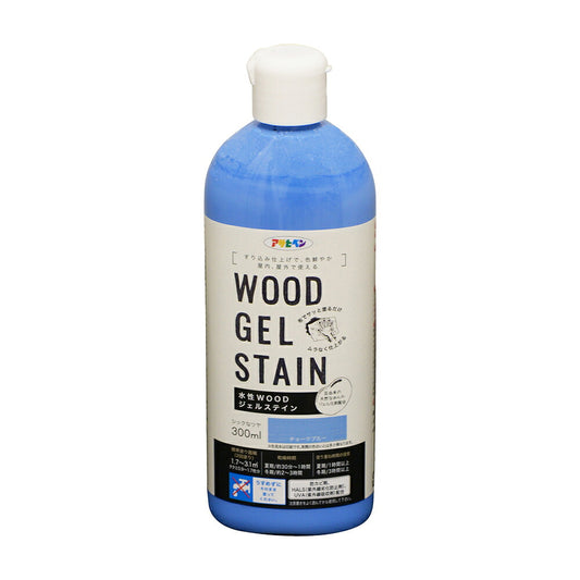 アサヒペン 水性WOODジェルステイン 300ml チョークブルー