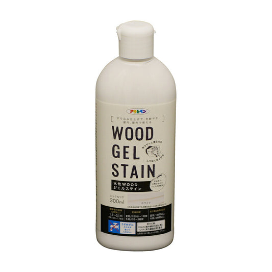 Asahipen Water-Based WOOD Gel Stain, 300ml, White