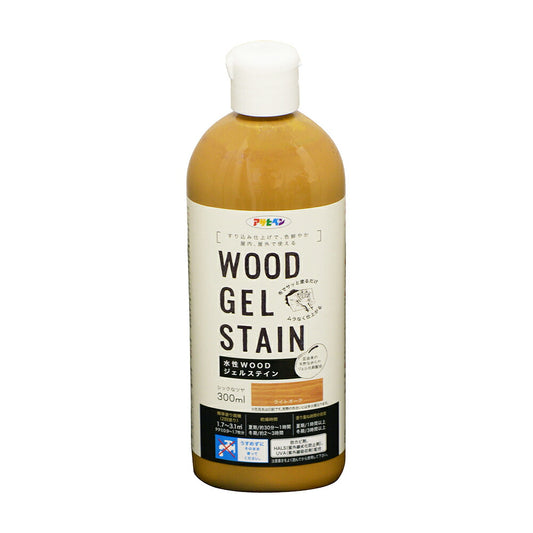 アサヒペン 水性WOODジェルステイン 300ml ライトオーク