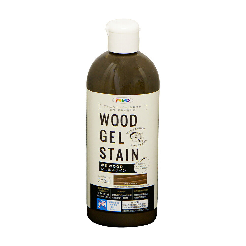 Asahipen Water-Based WOOD Gel Stain 300ml Walnut