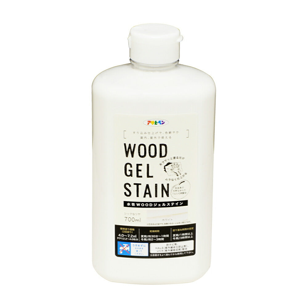 アサヒペン 水性WOODジェルステイン 700ml ホワイト