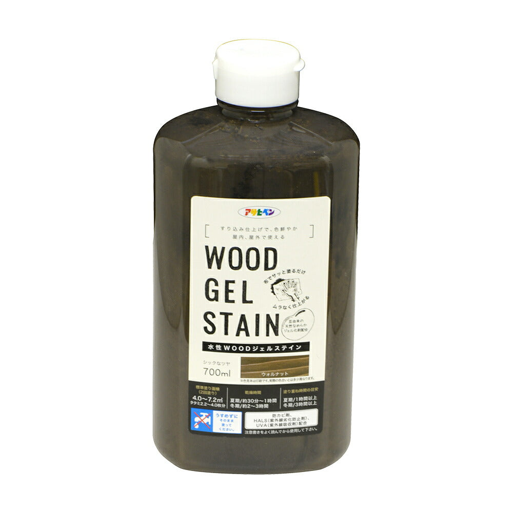 アサヒペン 水性WOODジェルステイン 700ml ウォルナット