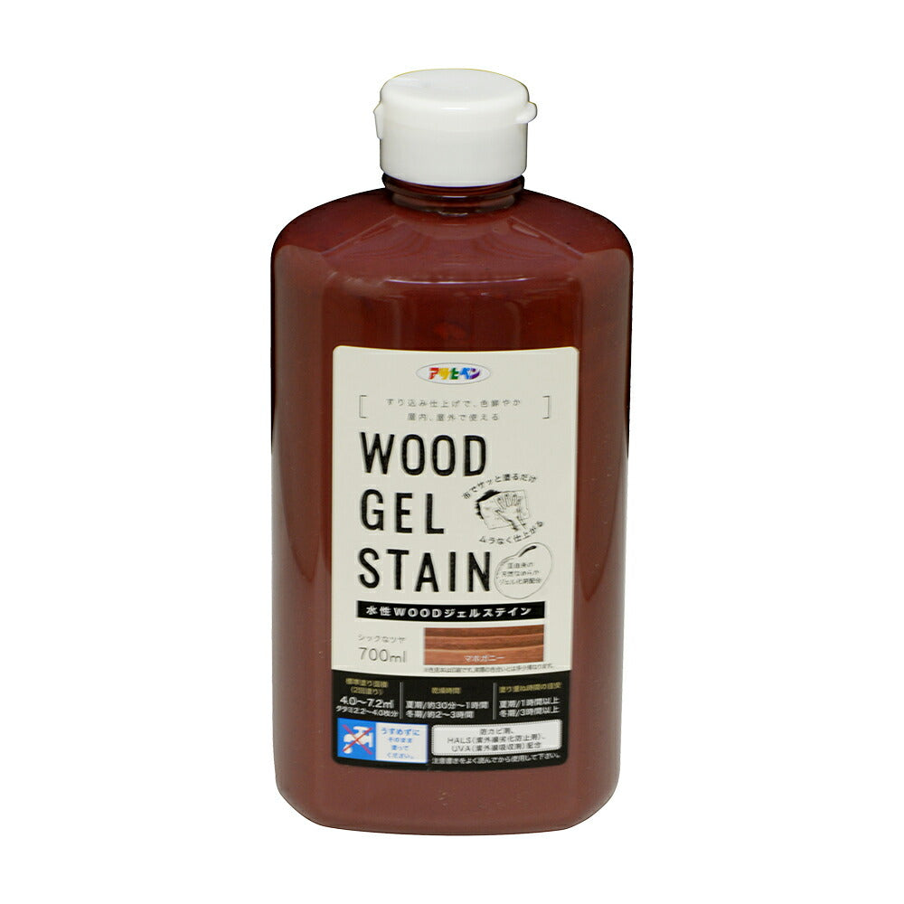 Asahipen Water-Based WOOD Gel Stain 700ml Mahogany