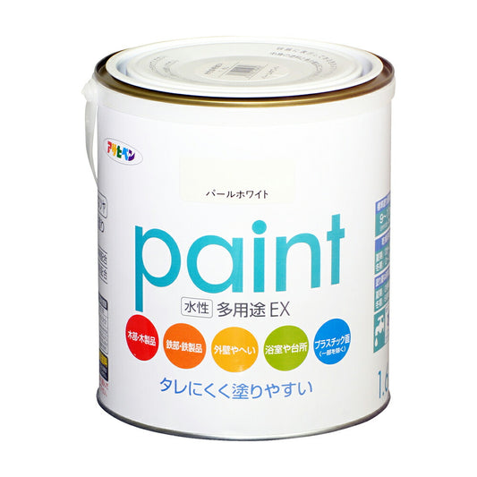 Asahipen Water-Based Multi-Purpose EX Water-Based Paint 1.6L Pearl White