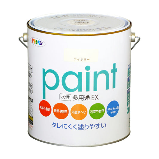 Asahipen Water-Based Multi-Purpose EX Water-Based Paint 3L Ivory