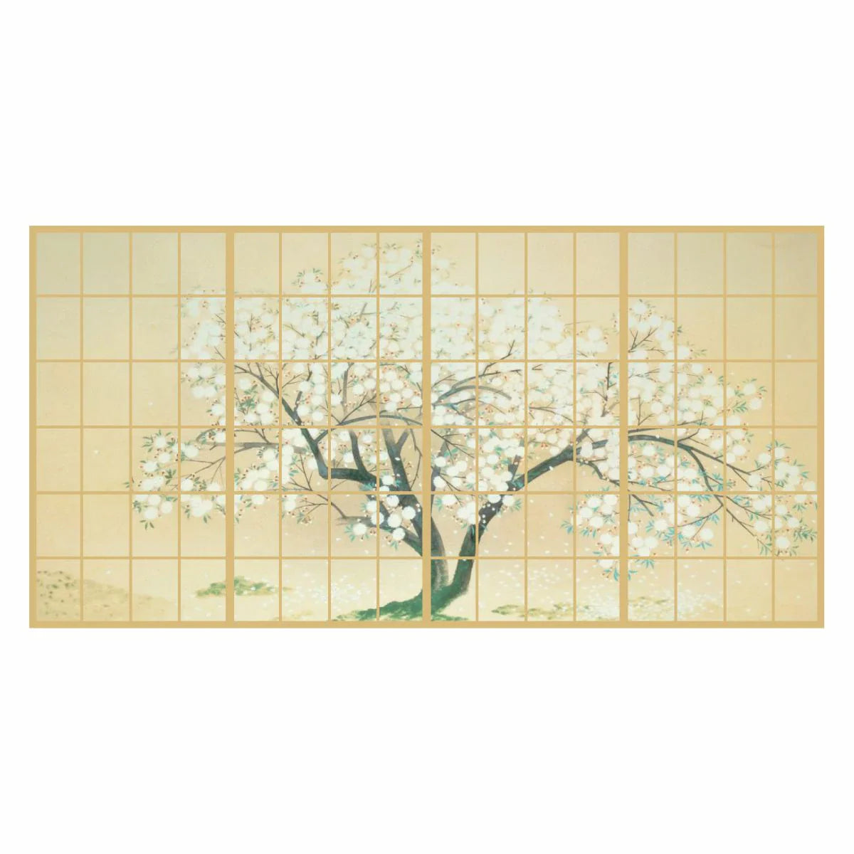 Shoji paper, Japanese masterpiece, Kobayashi Kokei, Kiyohime, Iri-so Sakura, TFT_015S, set of 4, glue-type, width 91cm x length 182cm, Asahipen