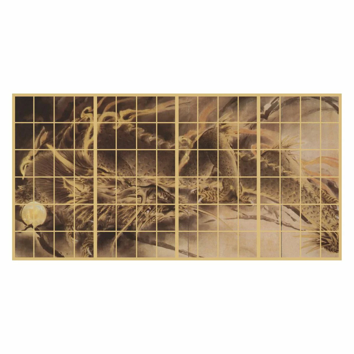 Shoji paper, Japanese masterpiece, Kawabata Ryushi, Garyu, TFT_016S, set of 4, glue-type, width 91cm x length 182cm, Asahipen