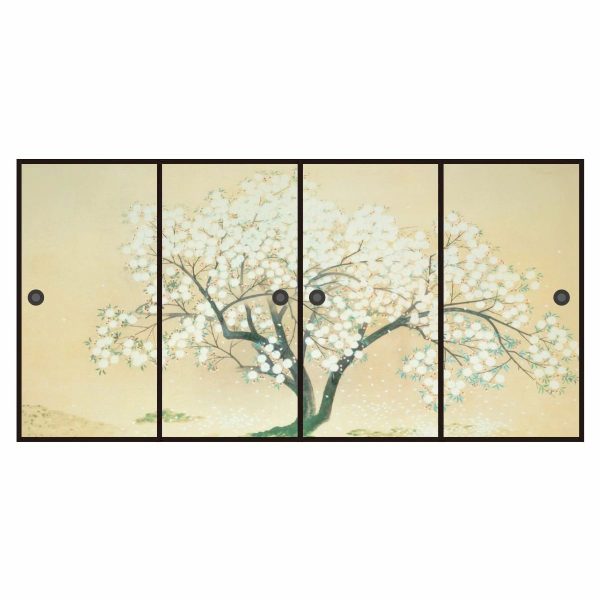 ふすま紙 日本の名画 小林古径 清姫 入相桜 TFT_015F 幅91cm×長さ182cm 4枚1組 アサヒペン