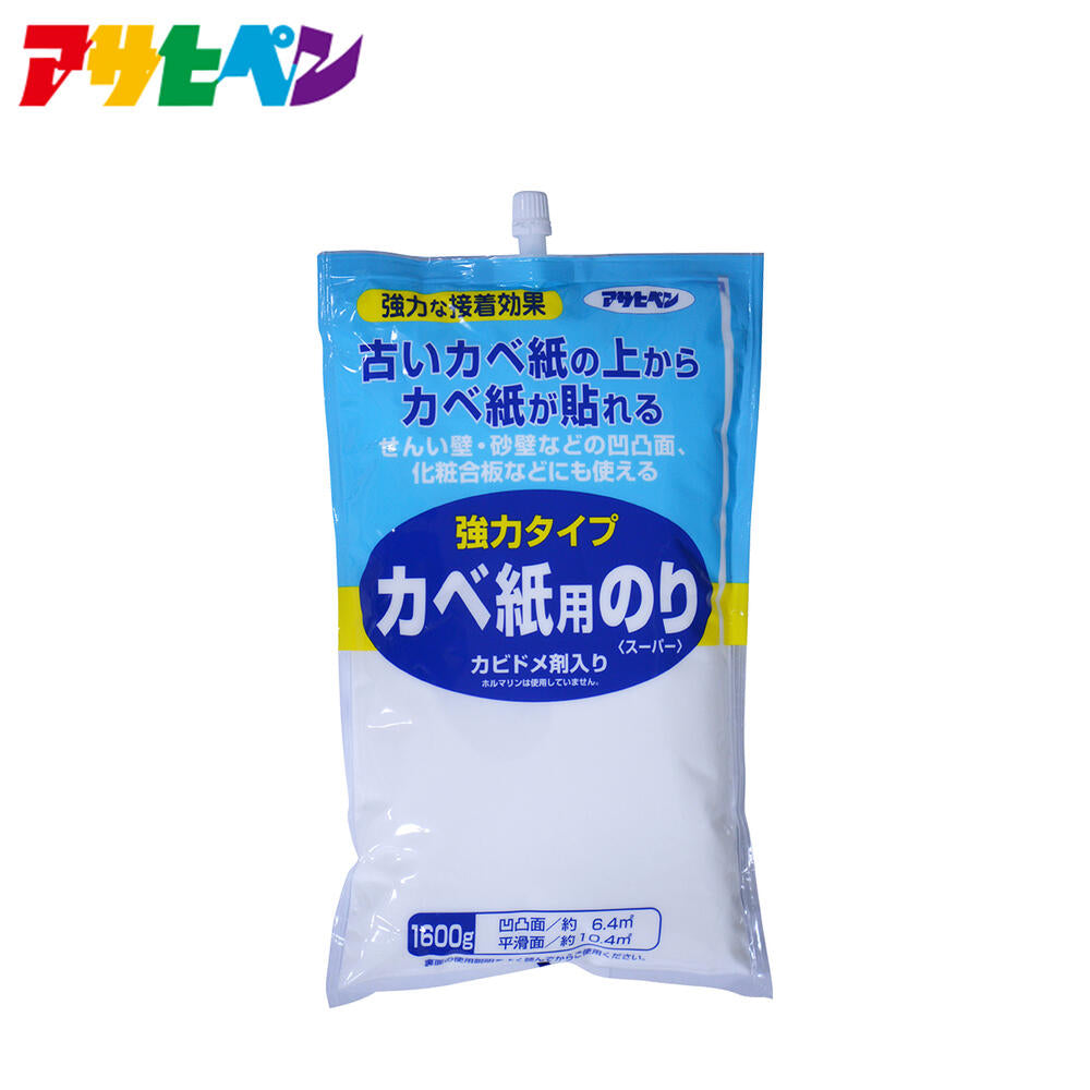 アサヒペン 強力タイプ カベ紙用のり<スーパー> 1600ｇ