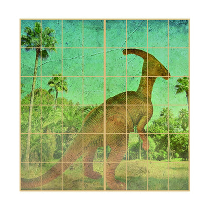 恐竜王国シリーズ 壁画風 障子紙 92cm×184cm 2枚入り JP-011S のり貼りタイプ アサヒペン 恐竜 古代 迫力 柄 和室 洋室 洋風 モダン インテリア