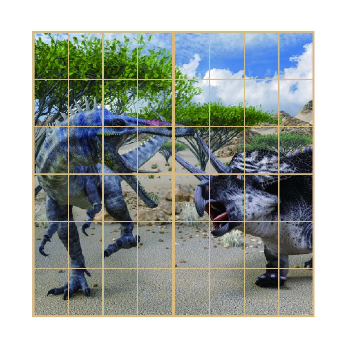恐竜王国シリーズ トリケラトプス２ 障子紙 92cm×184cm 2枚入り JP-015S のり貼りタイプ アサヒペン 恐竜 古代 迫力 柄 和室 洋室 洋風 モダン インテリア