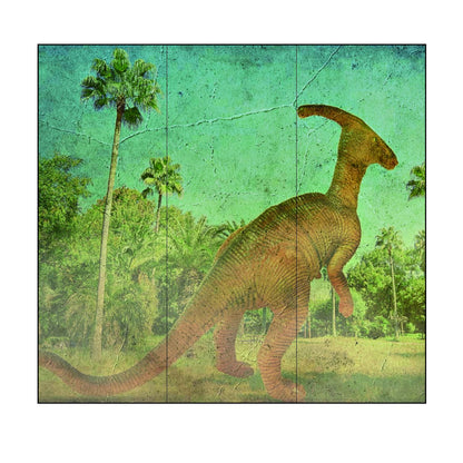 恐竜王国シリーズ 壁画風 カベ紙 92cm×262cm 3枚入り JP-011W  恐竜 古代 迫力 柄 和室 洋室 洋風 モダン インテリア