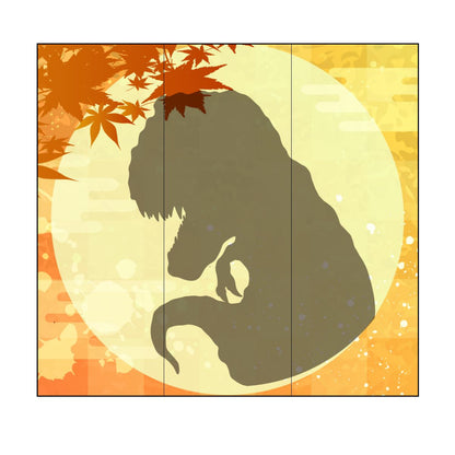 恐竜王国シリーズ 紫葉 カベ紙 92cm×262cm 3枚入り JP-030W  恐竜 古代 迫力 柄 和室 洋室 洋風 モダン インテリア
