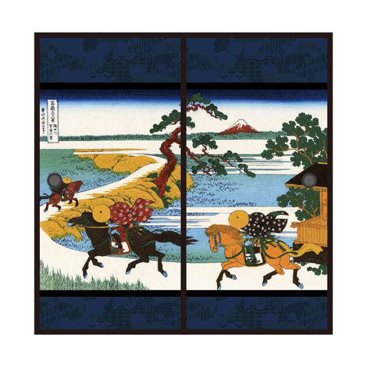 Ukiyo-e Fusuma Paper Katsushika Hokusai Sumidagawa Sekiya no Sato 2 Sheets 1 Set Water Paste Type Width 91cm x Length 182cm Fusuma Paper Asahipen JPK-016F