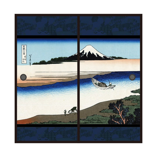 Ukiyo-e Fusuma Paper Katsushika Hokusai Bushu Tamagawa 2 Sheets 1 Set Water Paste Type Width 91cm x Length 182cm Fusuma Paper Asahipen JPK-024F