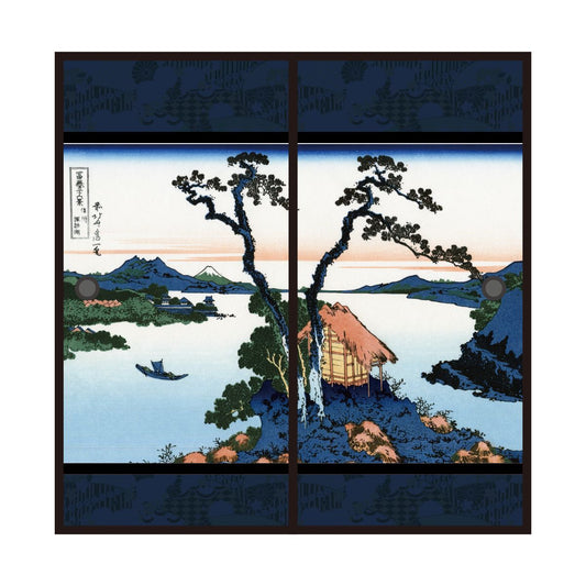 Ukiyo-e Fusuma Paper Katsushika Hokusai Shinshu Suwako 2 Sheets 1 Set Water Paste Type Width 91cm x Length 182cm Fusuma Paper Asahipen JPK-043F