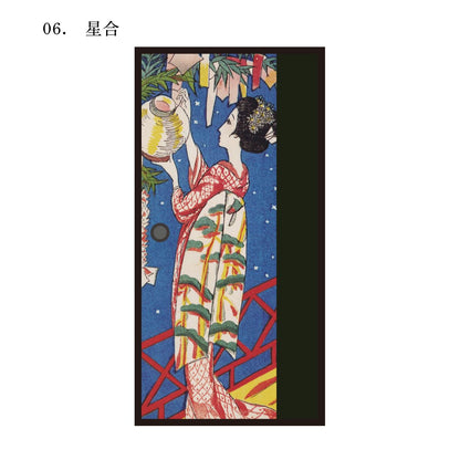Japanese Famous Painting Fusuma Paper Yumeji Takehisa Hoshiai 1 piece Water Paste Type Width 91cm x Length 182cm Fusuma Paper Asahipen JTY_006F