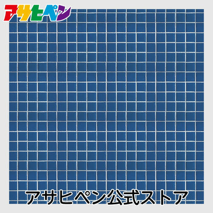 Wallpaper Sticker with Glue Hagaseruno 65cm x 90cm Blue Mosaic Tile Repair Cloth Peelable Wallpaper Remake Sheet Reupholstery DIY Stylish Adhesive Sheet HR-015 Asahipen