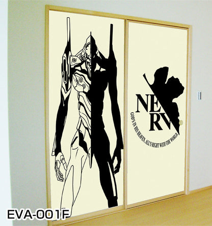 Fusuma paper Evangelion EVA-001F Width 92cm x Length 182cm 2 sheets 1 set Asahipen
