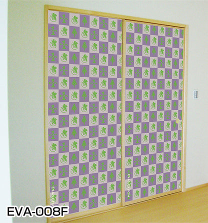 Fusuma paper Evangelion EVA-008F Width 92cm x Length 182cm 2 sheets 1 set Asahipen