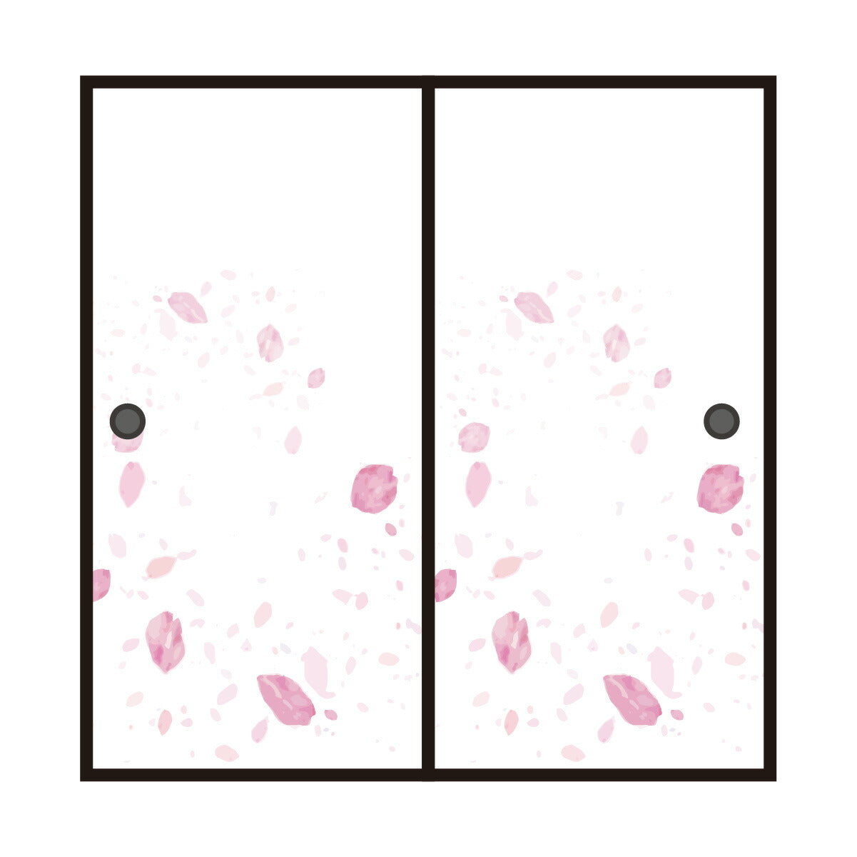 四季の草花ふすま紙 桜 FL_01F 水で貼るタイプ 幅90cm×長さ180cm 1枚入り 襖紙 アサヒペン