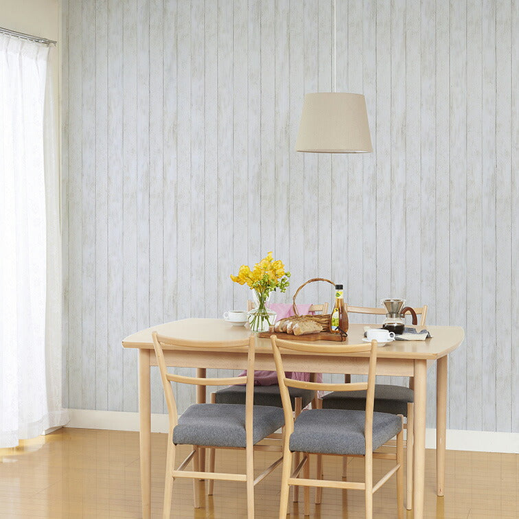 Wallpaper Sticker with Glue Hagaseruno 65cm x 90cm White Wood Repair Cloth Peelable Wallpaper Remake Sheet Reupholstery DIY Stylish Adhesive Sheet HR-002 Asahipen