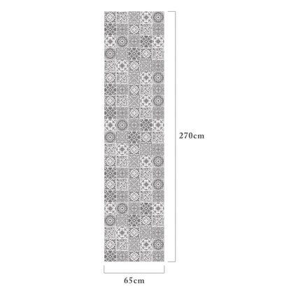 Wallpaper Sticker with Glue Hagaseruno 65cm x 2.7m Gray Random Tile Repair Cloth Peelable Wallpaper Remake Sheet Reupholstery DIY Stylish Adhesive Sheet HRL-007 Asahipen