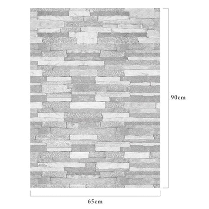 壁紙 シール のり付き ハガセルーノ 65cm×90cm ストーンタイル 補修 クロス はがせる壁紙 リメイクシート 張り替え DIY おしゃれ 粘着シート HR-012 アサヒペン
