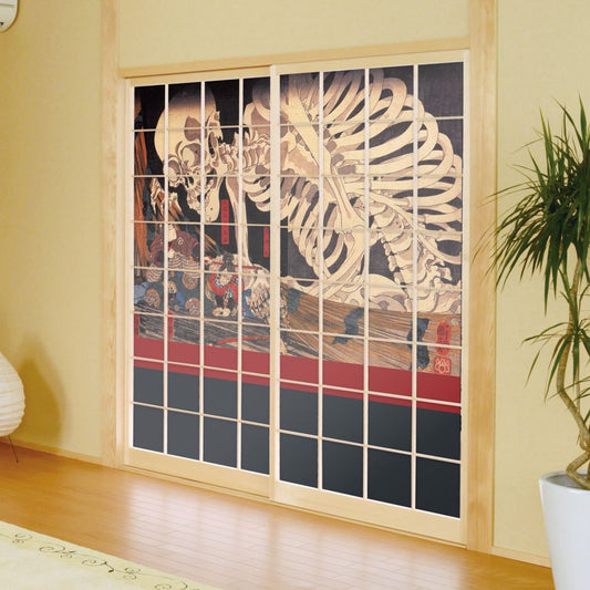 Shoji Paper Japanese Pattern Ukiyo-e Utagawa Kuniyoshi Soma Furudaira Set of 2 Glue Type Width 91cm x Length 182cm Shoji Shoji Paper Shoji Modern Asahipen JUK_005S